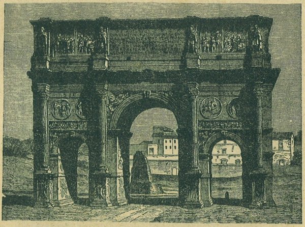 Nagy Konstantinusz cs&aacute;sz&aacute;r diadalkapuja a mai R&oacute;m&aacute;ban