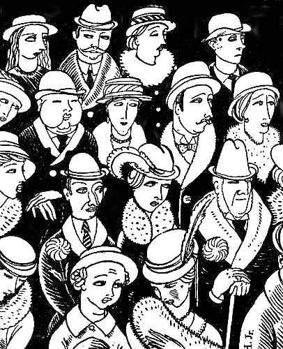 “Round about the great arena stretched thousands of
people”