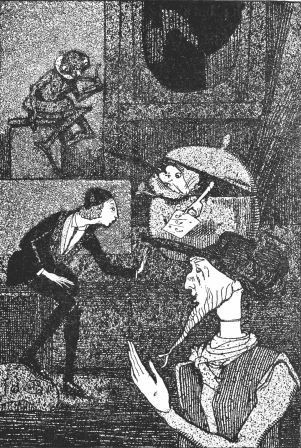 His Little Paw shoved a Folded Slip of Paper through the
Opening