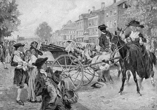 "With a quick movement she threw the big stallion in front of �a Ira"