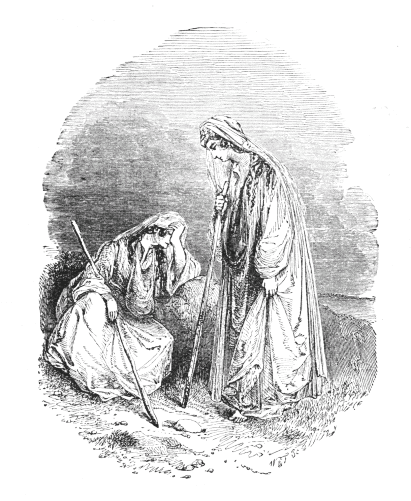 Gh&aacute;nim's Mother and Sister as Beggars