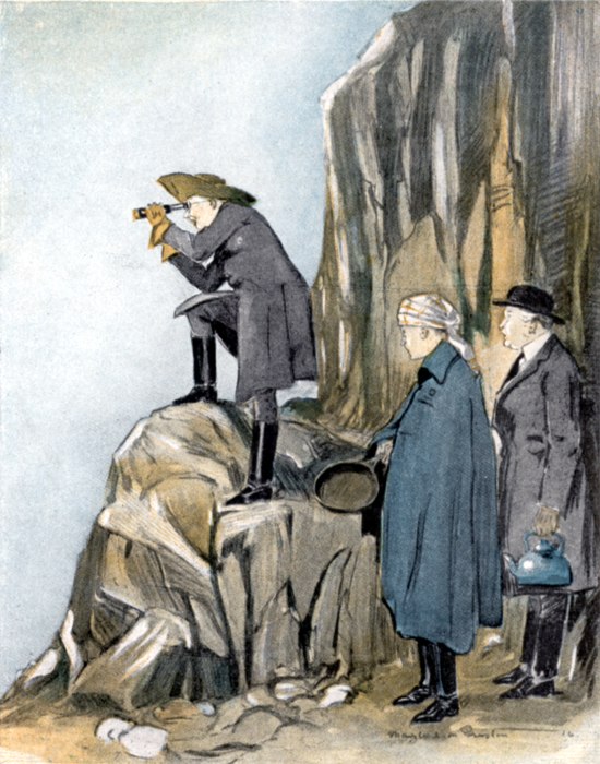 'It would be just like the woman, to refuse to come any
farther and spoil everything'