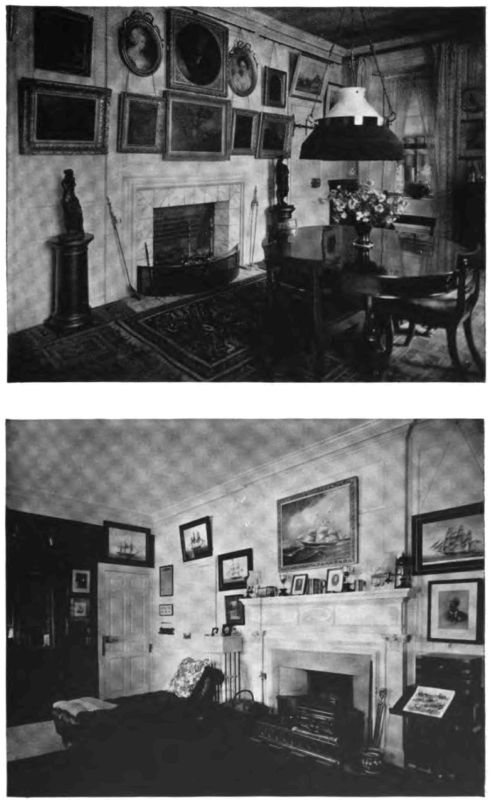 Plate XVIII.&mdash;Dining Room, "The Lindens"; Chamber, "The Lindens."