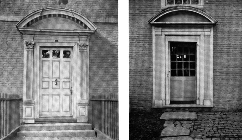 Plate XLVII.&mdash;Doorway, Warner House; Porch, Warner House.