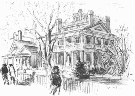 We were invited to meet the President of the Mormon Church and some members of his family
at the Beehive House, his official residence