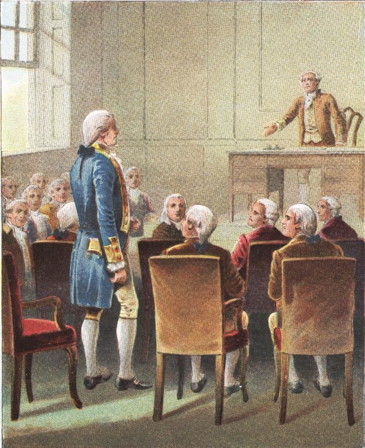 WASHINGTON CHOSEN FOR COMMANDER-IN-CHIEF&mdash;P. 62.