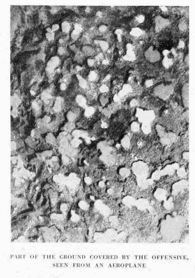 PART OF THE GROUND COVERED BY THE OFFENSIVE,
SEEN FROM AN AEROPLANE