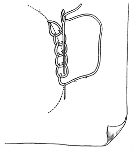 Fig. 2.&mdash;Chain Stitch.
