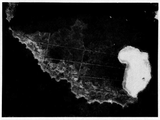 An aerial photograph of the
Lavallette study island.