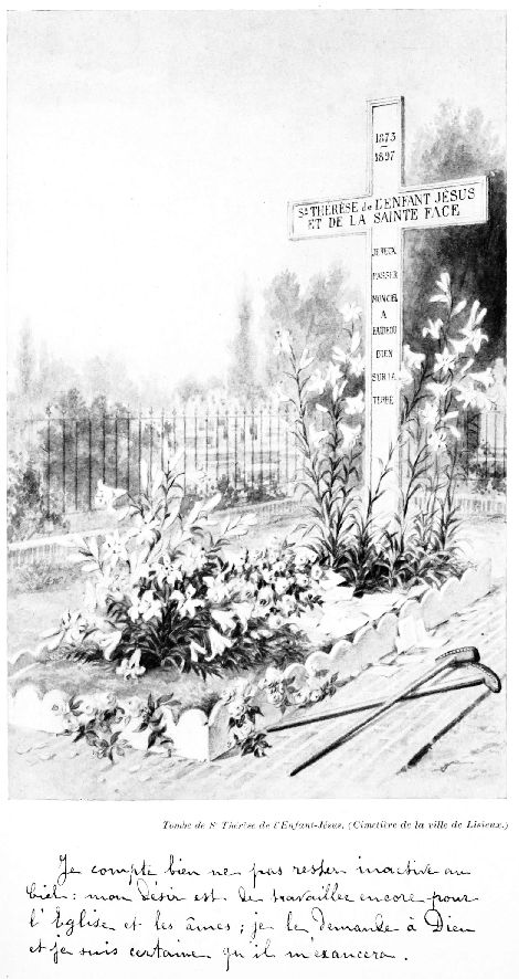 Tombe de Sr Th�r�se de l'Enfant-J�sus. (Cimeti�re de
la ville de Lisieux.)