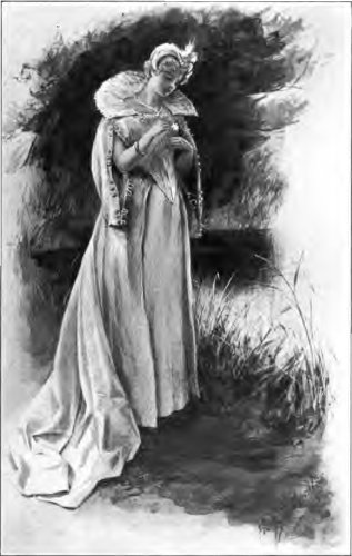 Did she guess what a dainty picture she made?&mdash;Page 100