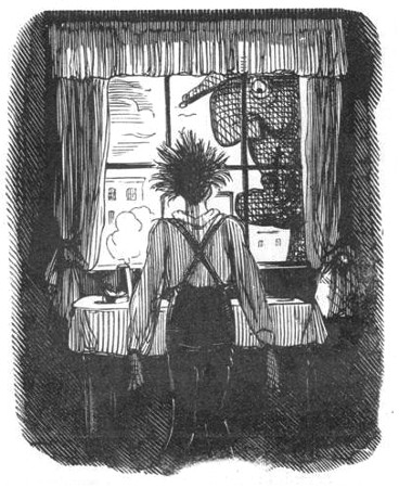 AWFUL APPARITION TO A GENTLEMAN, WHILST SHAVING, IN THE
EDGWARE ROAD&mdash;ANOTHER "PUNCH" JOKE ON THE PROCESSION.

Reproduced by permission of the Proprietors of "Punch."