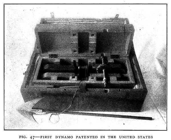 FIG. 47&ndash;FIRST DYNAMO PATENTED IN THE UNITED STATES