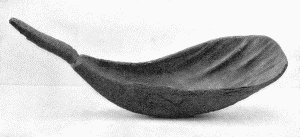 a. Spoon, marked "Buffalo horn spoon, presented by Gen. T. Duncan." Length about 10 inches.
(U.S.N.M. 12259)
