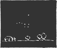 Below the pole star in
Autumn.