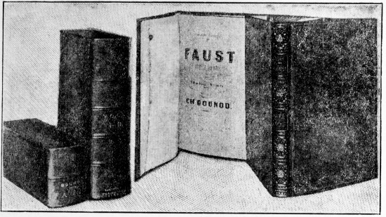 First edition of the Faust score, published in 1859 by
Chousens of Paris, now in the Boston Public Library