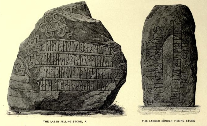 THE LATER JELLING STONE&mdash;THE LARGER SONDER VISSING STONE