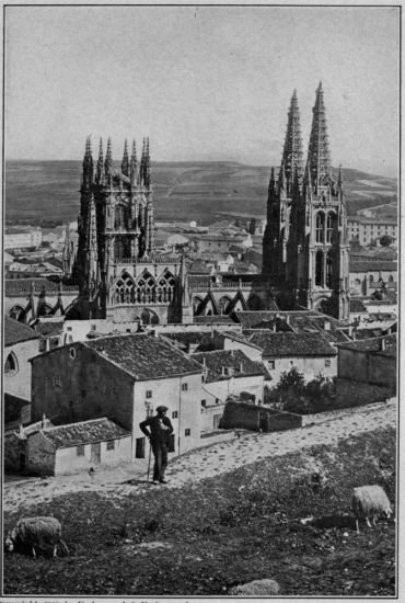 Copyright, 1910 by Underwood & Underwood
Burgos Cathedral from the Castle Hill