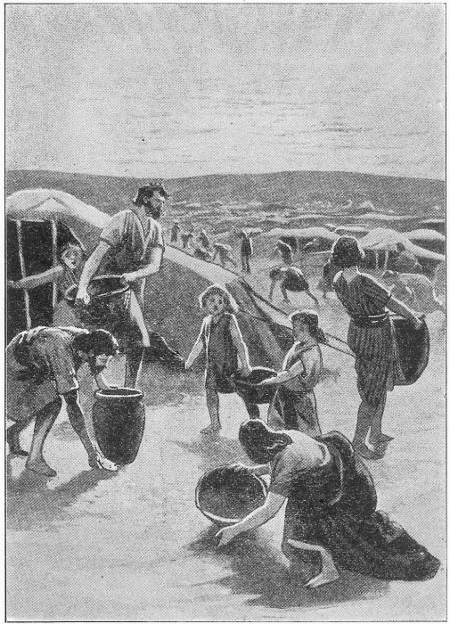 Covered the ground with a
curious substance.