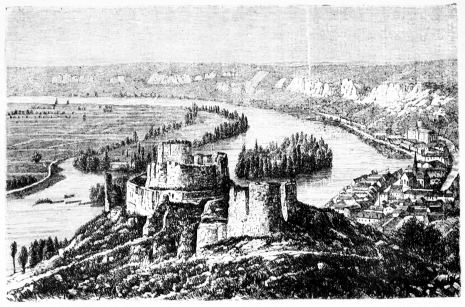 Ruines du ch�teau Gaillard. �tat actuel.