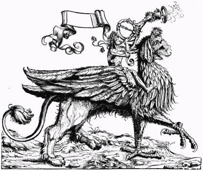 FIG. 44.&mdash;The Herald. From “The Triumph of Maximilian.”