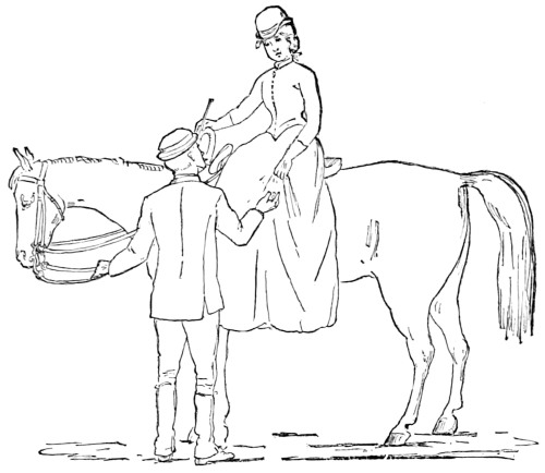 Fig. 18.&mdash;Lady ready to dismount.