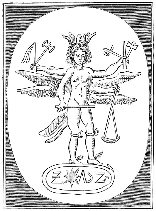 Fig. 5.&mdash;Gnostic Figure (Ste. Genevieve Collection).