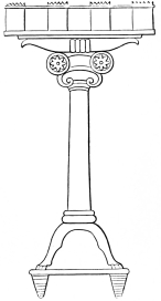 Fig. 51.&mdash;Table upon an Assyrian Relief.