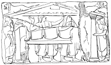 Fig. 259.&mdash;Etruscan Relief.