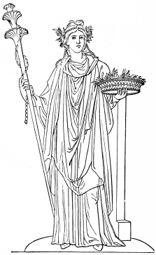 Fig. 307.&mdash;Ceres. Pompeian Wall-painting.