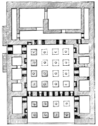 Fig. 85.&mdash;Plan of the Palace of Darius at Persepolis.