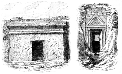 Fig. 104.&mdash;Rock-cut Tomb of Siloam.