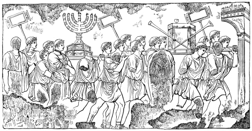 Fig. 302.&mdash;Relief from the Arch of Titus in Rome.