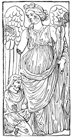 Fig. 305.&mdash;Victory, from the Arch of Constantine.