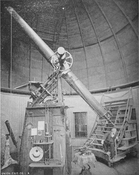 The 16 inch Equatorial Telescope of the Lowe
Observatory, Echo Mountain.