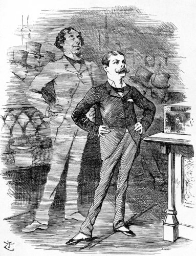 Reproduced by permission of the proprietors of ‘Punch.‘

THE GRAND YOUNG MAN.

Shade of ‘Dizzy,‘ loquitor:

You stand&mdash;at your age&mdash;where I stood after years
Of waiting on Fortune and working on fools.
Not forty! Unwearied by failures or fears.
To him who can use them are ever the tools,
But there’s an advantage you’ll scarce understand
In having the tools ready shaped to your hand.

Punch, August 7, 1886.