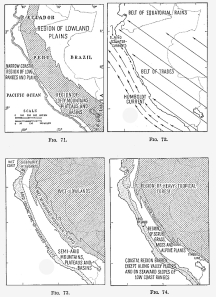 Fig. 71&mdash;The three chief topographic regions of Peru.