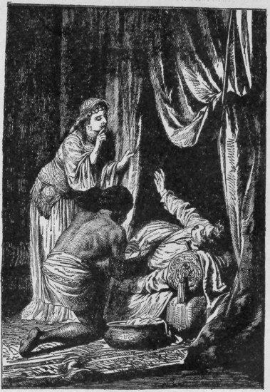 Nainen painoi sormensa huulilleen merkiksi, ett� piti
olla vaiti.