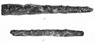 No. 218. Copper Bolts, found exactly in the middle (a)
of the first (b) of the second Scæan Gates.
