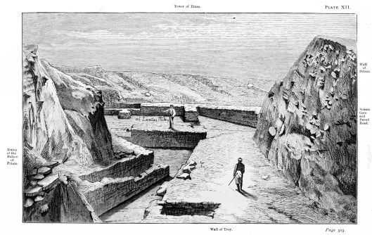 Page 303.

THE DOUBLE SCÆAN GATE, PALACE OF PRIAM, AND TOWER OF ILIUM.

From the North-West.