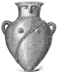 No. 219. Wonderful Vase of Terra-cotta from the Palace of
Priam (8 M.).