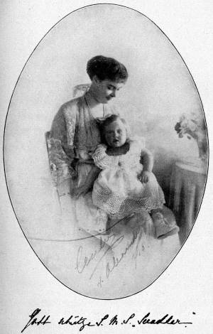 I.&nbsp;K.&nbsp;H. die Kronprinzessin: &raquo;Gott schütze S.&nbsp;M.&nbsp;S. &rsaquo;Seeadler&lsaquo;.&laquo;