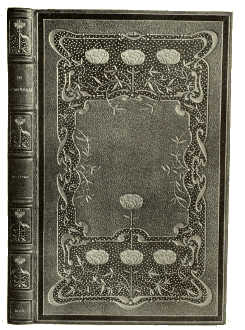 BOOKBINDING IN OLIVE GREEN LEVANT MOROCCO, WITH INLAY
AND GOLD TOOLING. BY ZAEHNSDORF