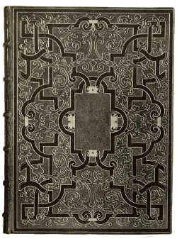 BOOKBINDING IN BLUE LEVANT MOROCCO, WITH INLAY AND GOLD
TOOLING. BY ZAEHNSDORF