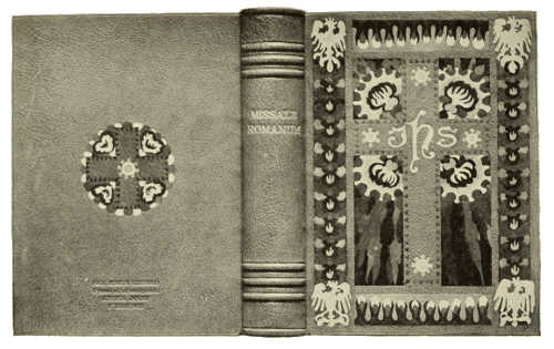BOOKBINDING IN RUSSIAN LEATHER, WITH INLAY AND TOOLING.
DESIGNED BY HENRYK UZIEMBLO, EXECUTED BY ROBERT JAHODA