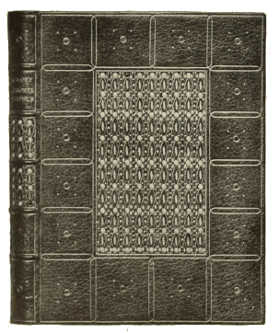 BOOKBINDING IN RED MOROCCO, WITH INLAY AND GOLD TOOLING.
BY PAUL KERSTEN