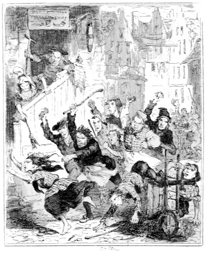 Mob Persuing Mrs. McDougal.
p. 175