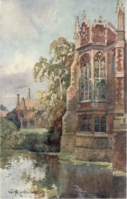 THE LIBRARY WINDOW, ST. JOHN’S COLLEGE, FROM THE BRIDGE
OF SIGHS

From this spot beautiful views are obtained up and down the river.