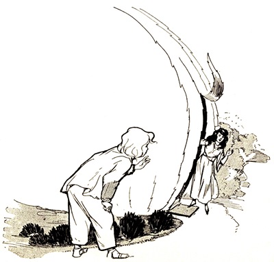 You must whistle at the door, and the Princess
will appear