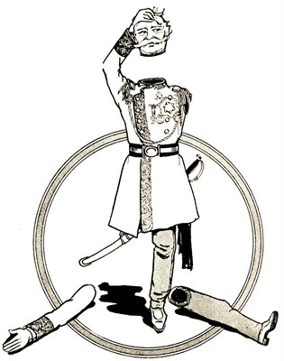 The old general seemed
to come to pieces very easily.